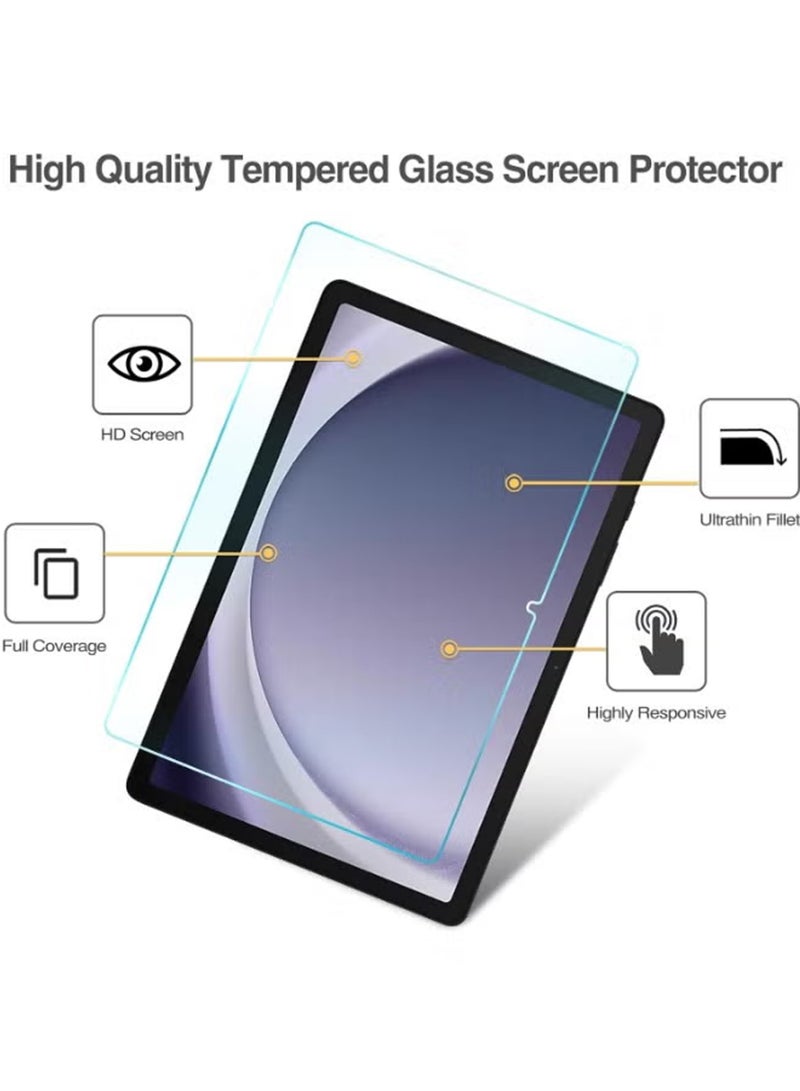 سامسونج جالكسي تاب A9 بلس واقي شاشة، واقي شاشة من الزجاج المقوى عالي الوضوح، مقاوم للخدش، خالٍ من الفقاعات، شفافية عالية، واقي شاشة يعمل باللمس رقيق سامسونج جالكسي تاب A9 بلس - Image 4